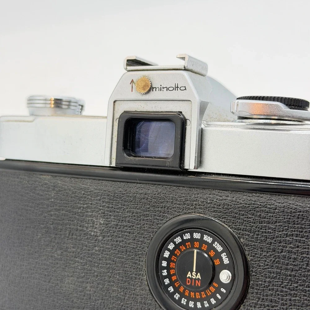 Minolta SR-7 Vintage 35mm SLR Film Camera Body Silver Black Made in Japan